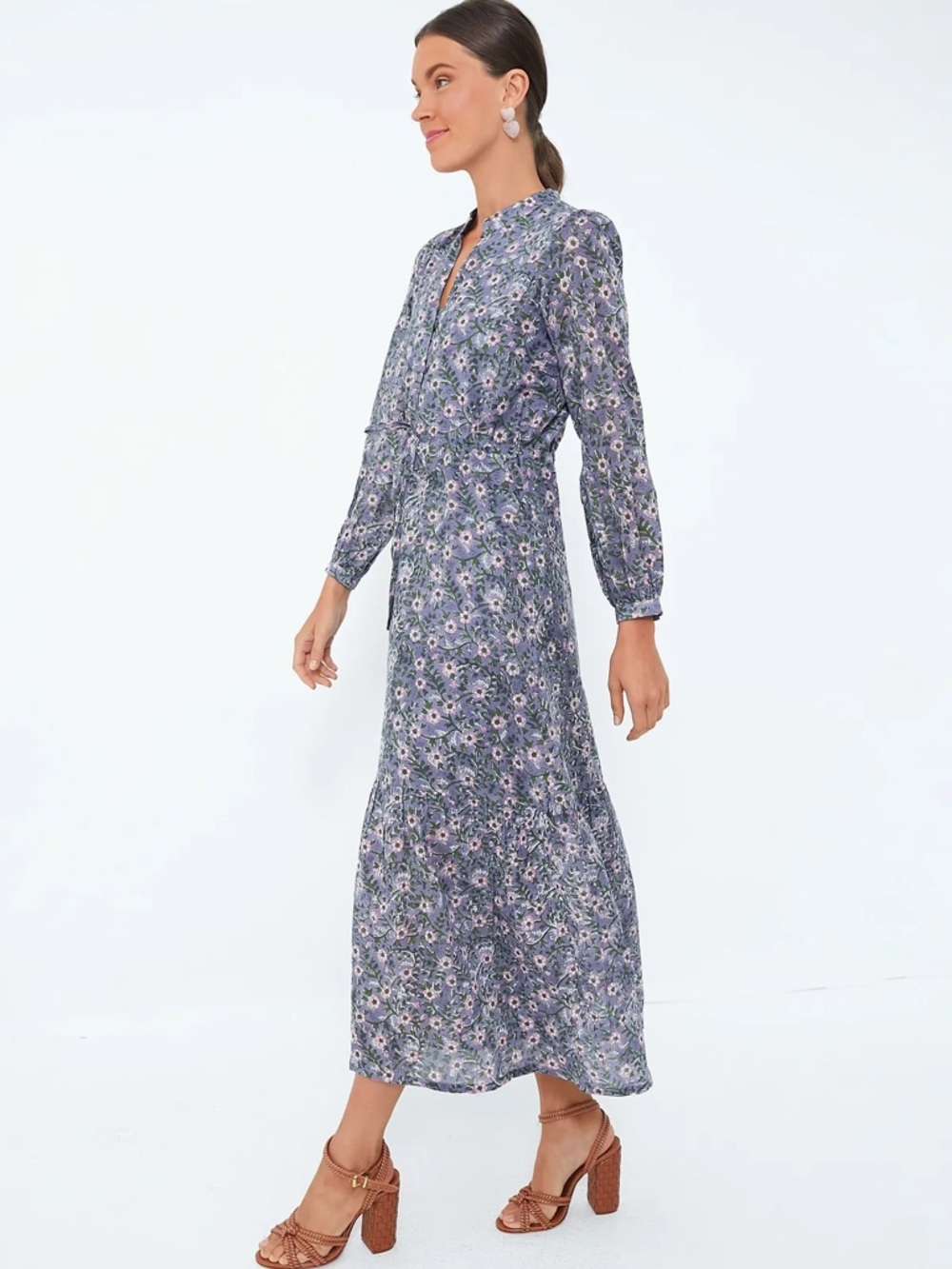 EMERSON FRY india collection midnight wallflower organic frances dress size M - Picture 3 of 16